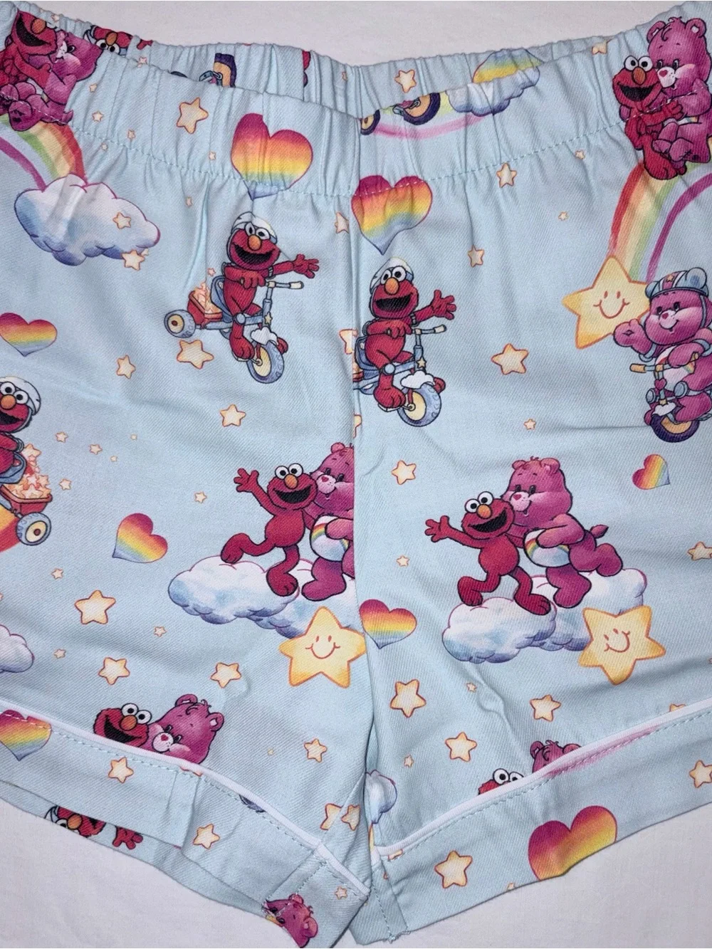 Posh Peanut X Care Bears X Sesame St Unisex Elmo P.J.’s with Dust bag sz 5/6 NWT